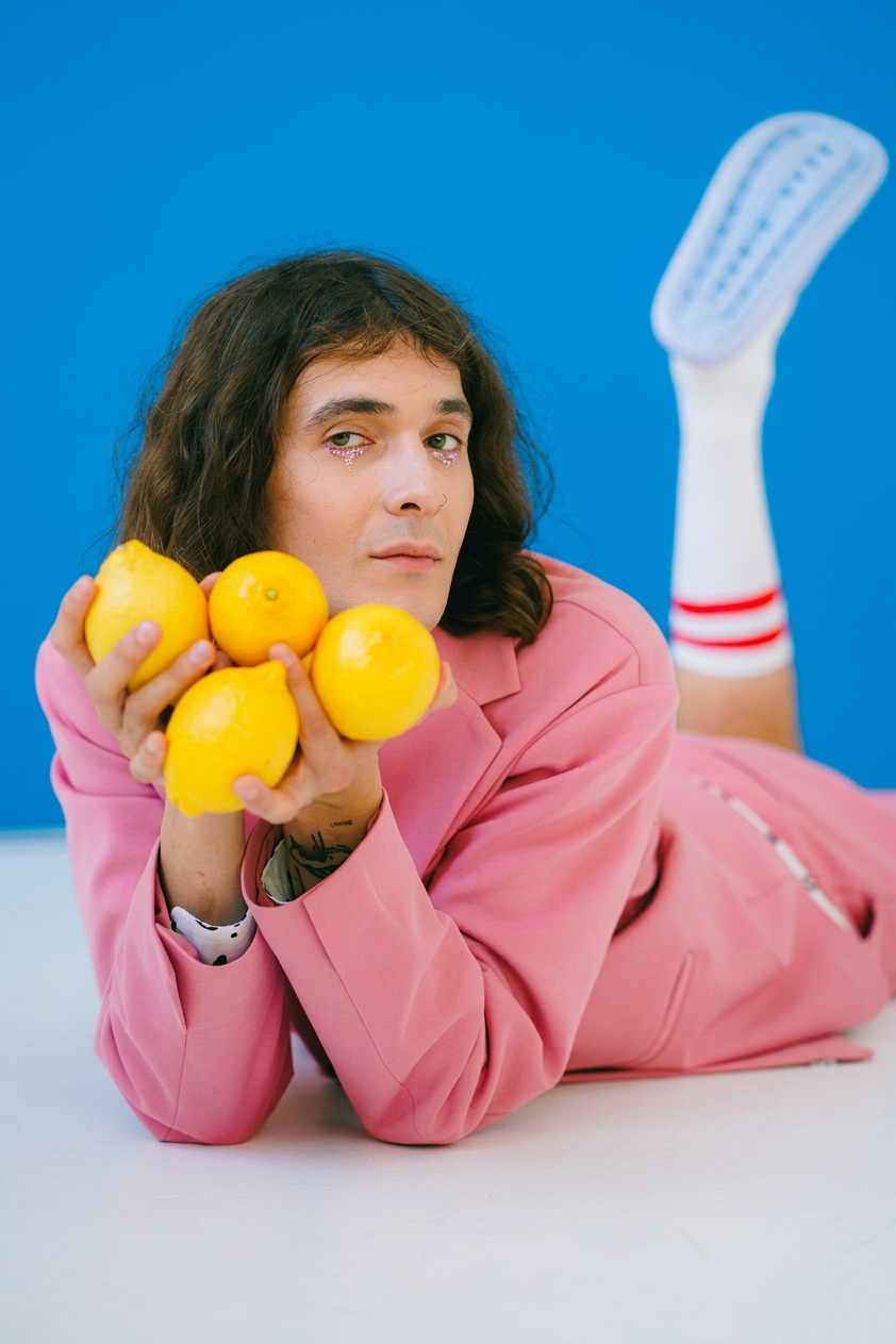 person holding lemons